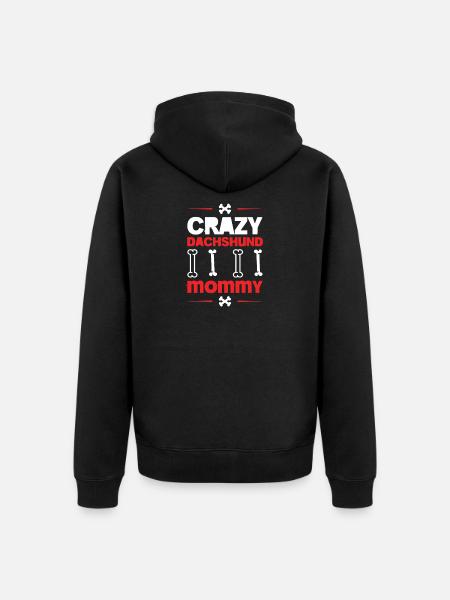 DACHSHUND - Unisex Premium Bio Zip Hoodie - Schwarz