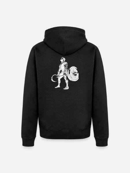 Bodybuilder - Unisex Premium Bio Zip Hoodie - Schwarz