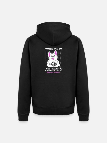 West Highland Terrier - Unisex Premium Bio Zip Hoodie - Schwarz