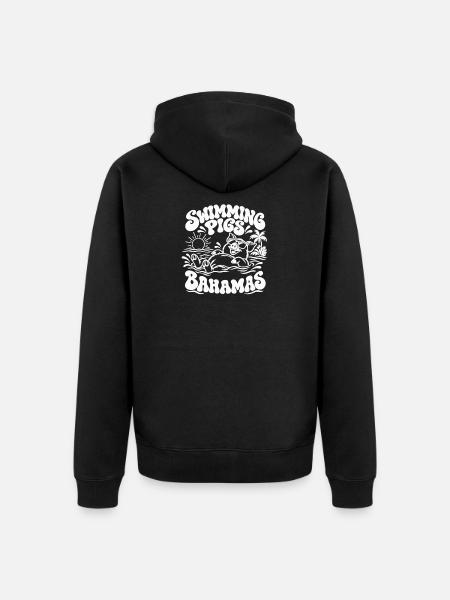 Bahamas Sunshine Surf - Unisex Premium Bio Zip Hoodie - Schwarz