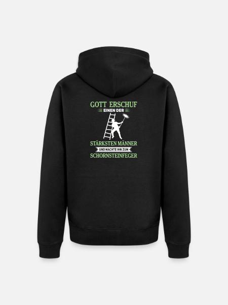 Schornsteinfeger Herren - Unisex Premium Bio Zip Hoodie - Schwarz