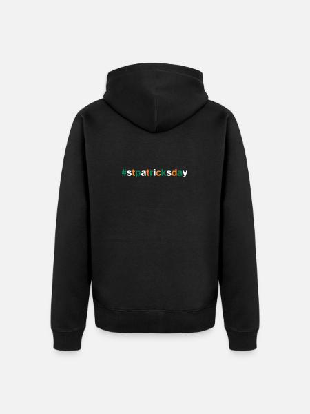 ST PATRICK'S DAY - Unisex Premium Organic Zip Hoodie - black