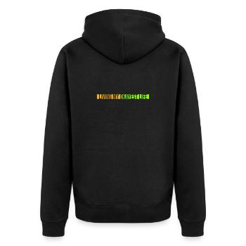 Vivre ma vie la plus correcte Drôle de dicton, médiocre - Veste à capuche bio Premium Unisexe - noir - Dos - Nico (187cm)