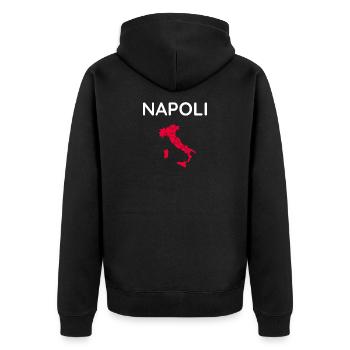 Naples Neapel Souvenir de Naples - Veste à capuche bio Premium Unisexe - noir - Dos - Nico (187cm)
