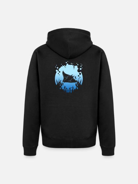 Manta Rochen - Veste à capuche bio Premium Unisexe - noir