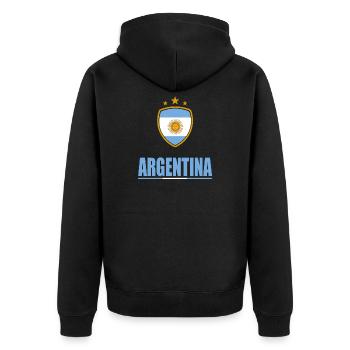 Argentine Sports - Veste à capuche bio Premium Unisexe - noir - Dos - Nico (187cm)