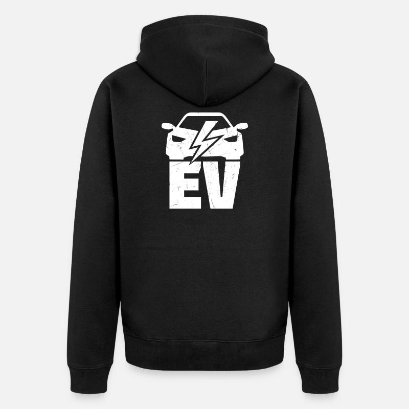 EV - Véhicule électrique pour les fans de voitures électriques - Veste à capuche bio Premium Unisexe - noir