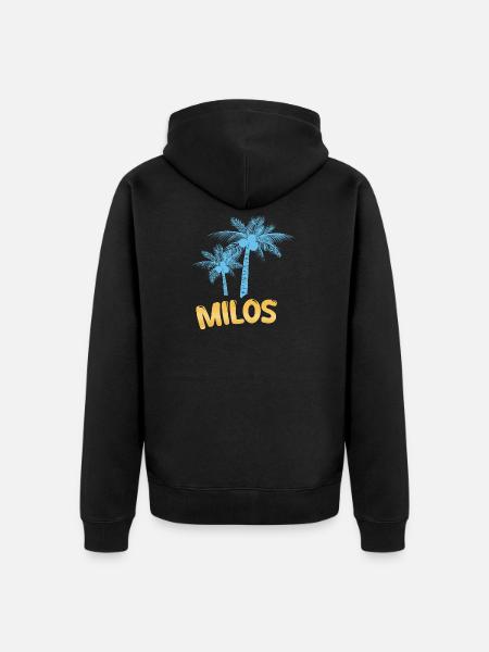 Milos Milos - Unisex Premium Organic Zip Hoodie - black