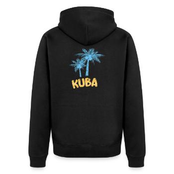 Cadeau pour Cuba - Veste à capuche bio Premium Unisexe - noir - Dos - Nico (187cm)