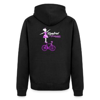 Kunstrad, Kunstradfahren, Hallenradsport - Unisex Premium Bio Zip Hoodie - Schwarz - Hinten - Nico (187cm)