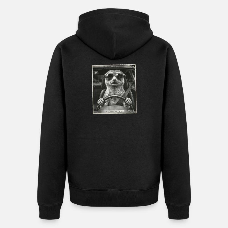 Suricate Clignotant - Veste à capuche bio Premium Unisexe - noir