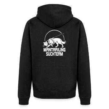 Équipe de recherche de chasse de Border Collie Dogs Dog - Veste à capuche bio Premium Unisexe - noir - Dos - Nico (187cm)