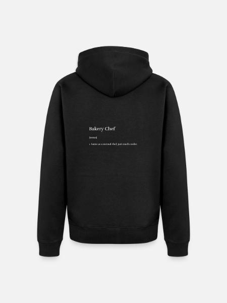 Bakery Chef - Unisex Premium Organic Zip Hoodie - black