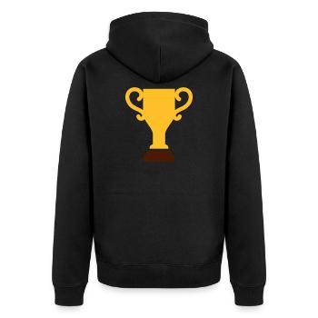 Coupe - Veste à capuche bio Premium Unisexe - noir - Dos - Nico (187cm)