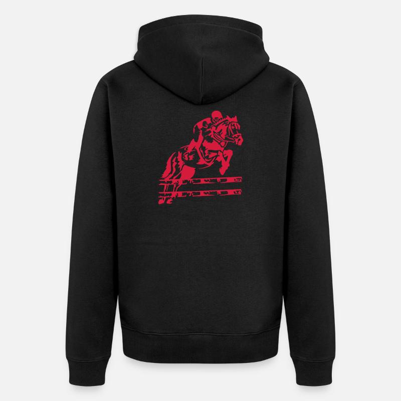 course - Veste à capuche bio Premium Unisexe - noir