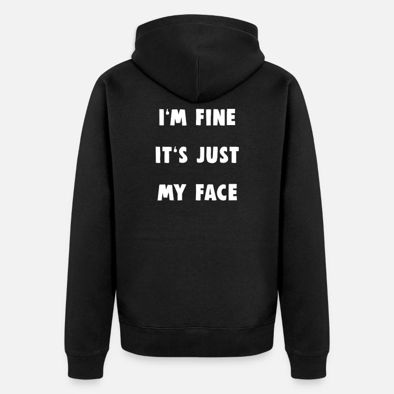 Je vais bien - Veste à capuche bio Premium Unisexe - noir