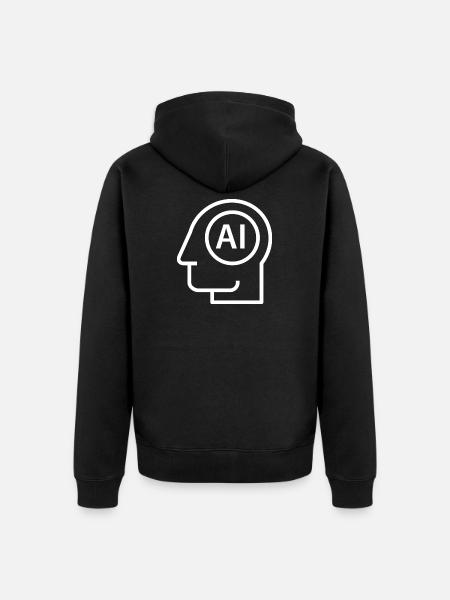 Ai, Artificial Intelligence, AI Technology - Unisex Premium Organic Zip Hoodie - black