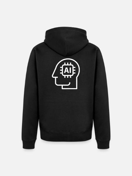Ai, Artificial Intelligence, AI Technology - Unisex Premium Organic Zip Hoodie - black