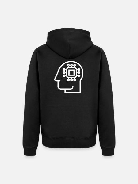 Ai, Artificial Intelligence, AI Technology - Unisex Premium Organic Zip Hoodie - black