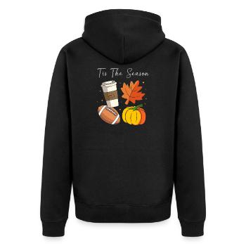 Thanksgiving Maman Maman Maman Grand-mère - Veste à capuche bio Premium Unisexe - noir - Dos - Nico (187cm)