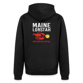 Écrevisses Fruits de mer Homard du Maine Homard - Veste à capuche bio Premium Unisexe - noir - Dos - Nico (187cm)