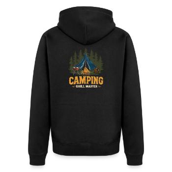 Camping Grilling Dicton, Camping Grill Master Camper - Veste à capuche bio Premium Unisexe - noir - Dos - Nico (187cm)