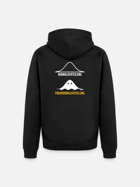 Paranormalverteilung Statistik - Unisex Premium Bio Zip Hoodie - Schwarz