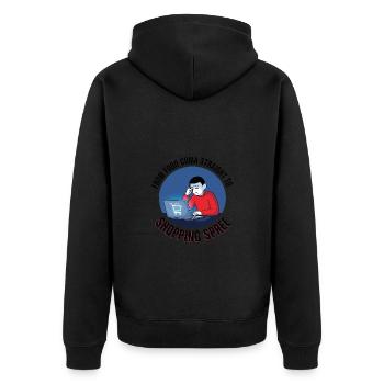 Virée shopping du Black Friday - Veste à capuche bio Premium Unisexe - noir - Dos - Nico (187cm)