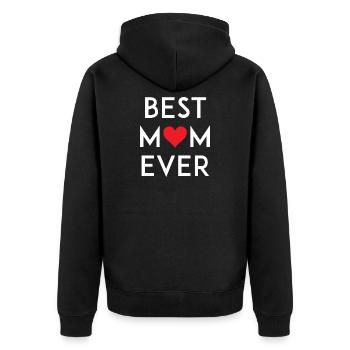 Best Mom Ever - Veste à capuche bio Premium Unisexe - noir - Dos - Nico (187cm)