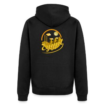 Egypt Egypte Obélisque pyramides idée cadeau du Caire - Veste à capuche bio Premium Unisexe - noir - Dos - Nico (187cm)