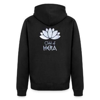 Child of Hera – Percy Jackson inspired design - Unisex Premium Organic Zip Hoodie - black - Back - Nico (187cm)