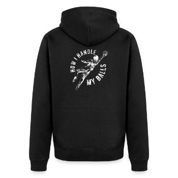 Gardien de but Witz - Veste à capuche bio Premium Unisexe - noir - Dos - Nico (187cm)