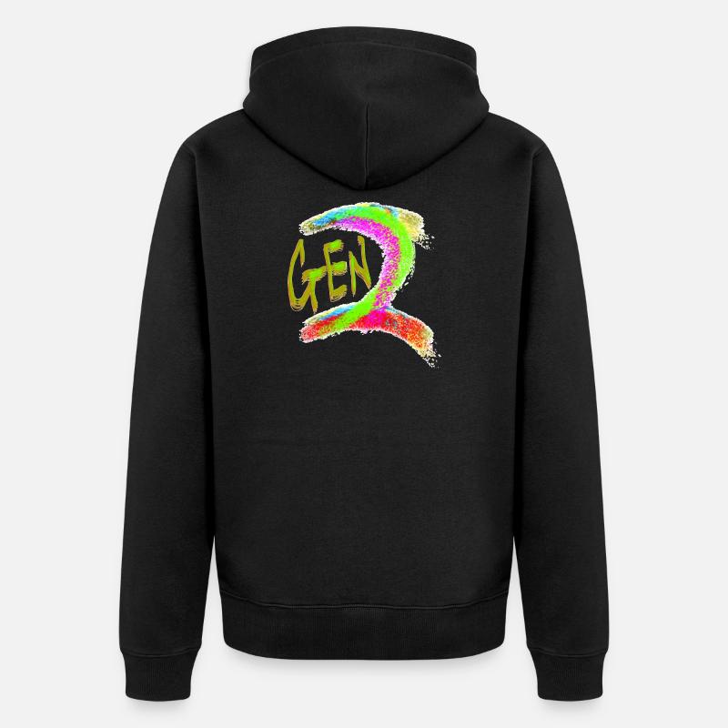 Génération Z - Veste à capuche bio Premium Unisexe - noir
