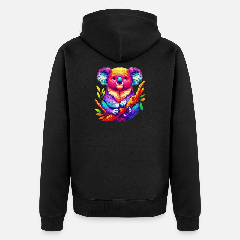 Koala - Veste à capuche bio Premium Unisexe - noir