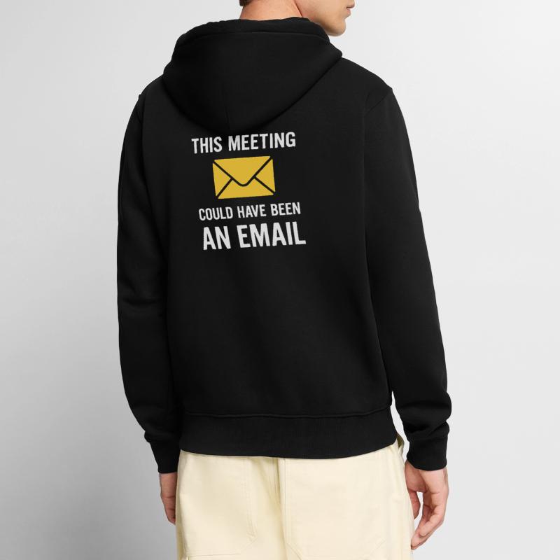 Meeting oder E-Mail Unisex Premium Bio Zip Hoodie