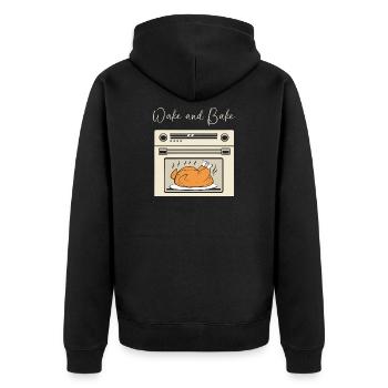 Thanksgiving Maman Maman Maman Grand-mère - Veste à capuche bio Premium Unisexe - noir - Dos - Nico (187cm)