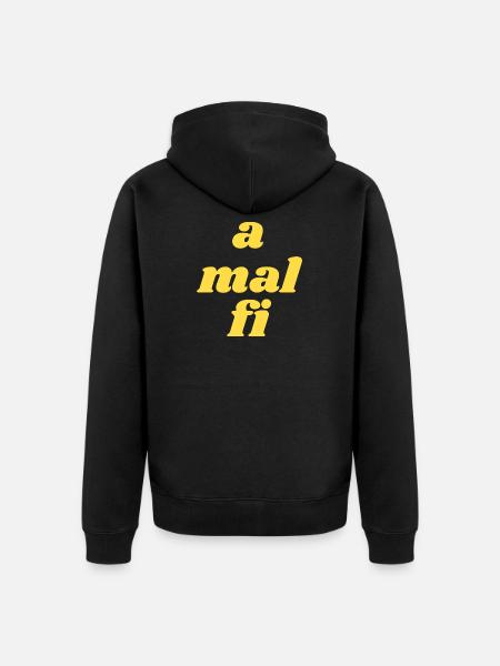a mal fi - Unisex Premium Bio Zip Hoodie - Schwarz