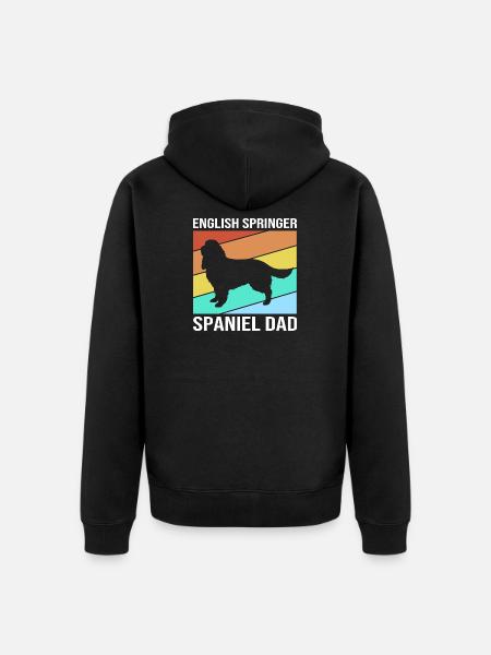 Springer Spaniel - Unisex Premium Bio Zip Hoodie - Schwarz