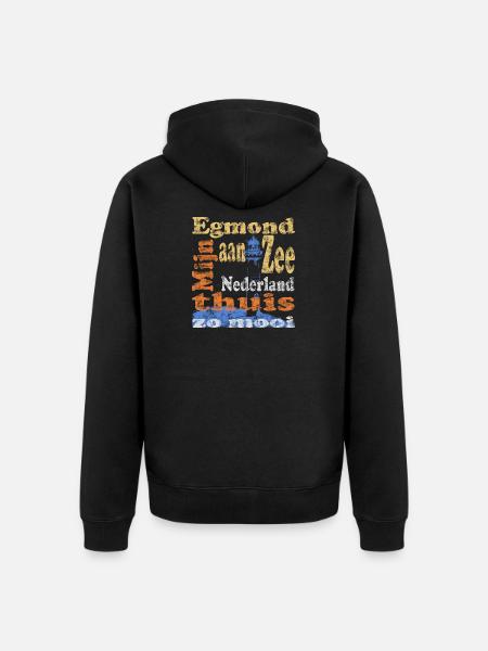 Egmond aan Zee Holland - Unisex Premium Bio Zip Hoodie - Schwarz