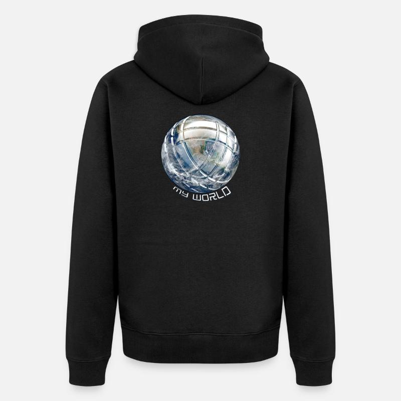 Die Petanque - Unisex Premium Bio Zip Hoodie - Schwarz