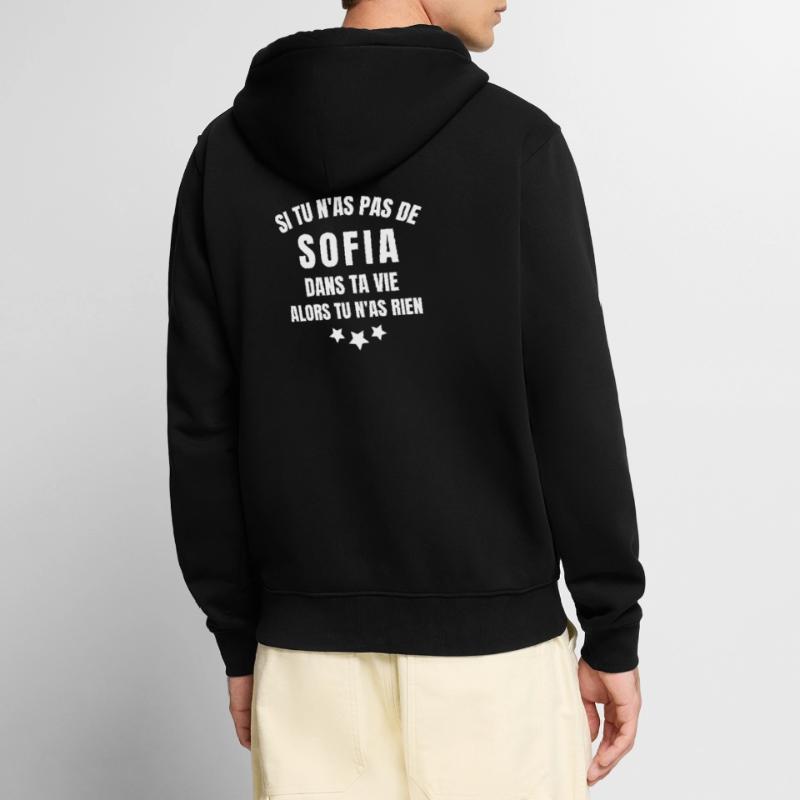Sofia, prénom Sofia, anniversaire Sofia Veste à capuche bio Premium Unisexe
