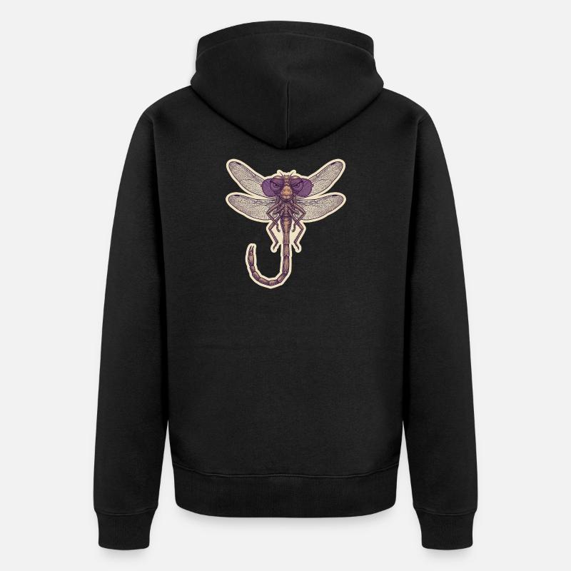 Cool Dragonfly - Veste à capuche bio Premium Unisexe - noir