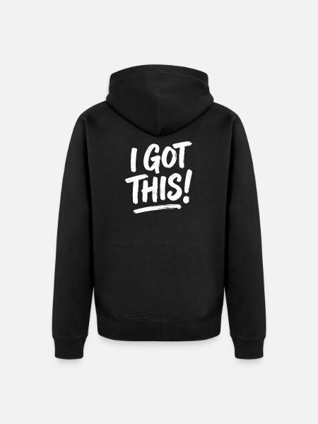 I Got This Bold Brush - Unisex Premium Organic Zip Hoodie - black