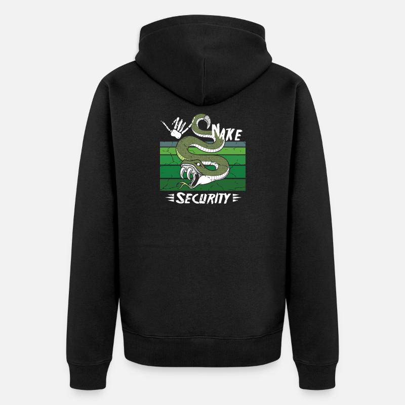 Sécurité des serpents - Veste à capuche bio Premium Unisexe - noir