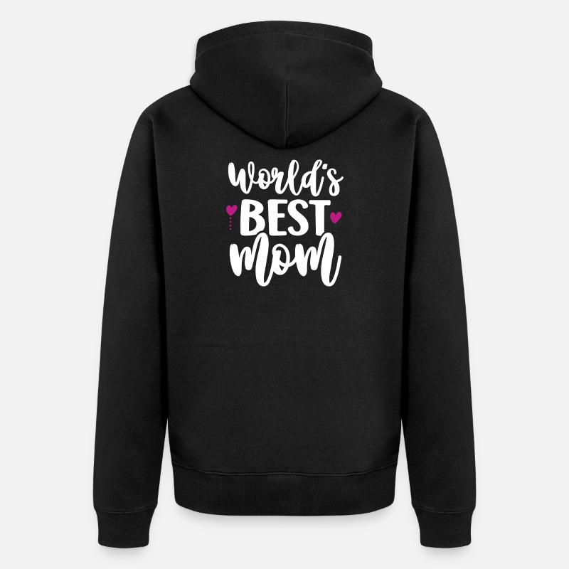 La meilleure maman du monde - Veste à capuche bio Premium Unisexe - noir