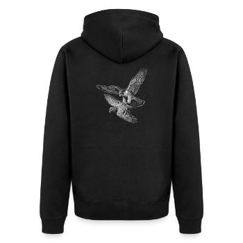 faucon pèlerin - Veste à capuche bio Premium Unisexe - noir - Dos - Nico (187cm)