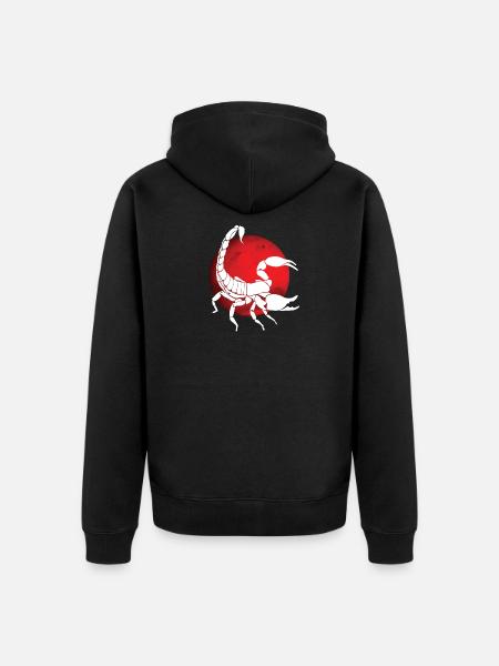 Scorpio zodiac sign - Unisex Premium Organic Zip Hoodie - black