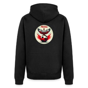 Football polonais - Veste à capuche bio Premium Unisexe - noir - Dos - Nico (187cm)