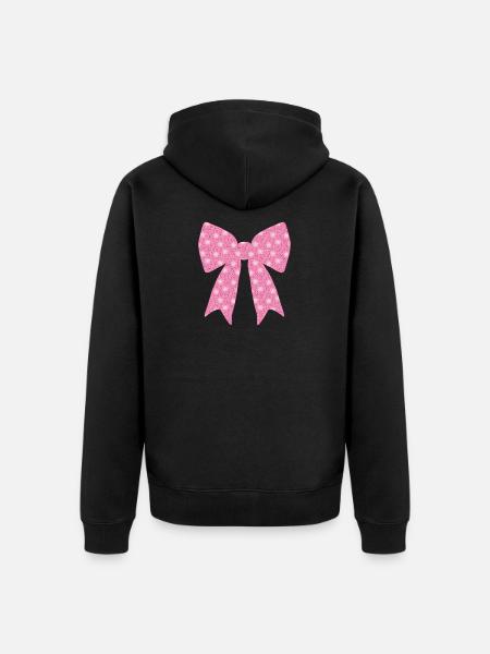 Ruban rose - Veste à capuche bio Premium Unisexe - noir