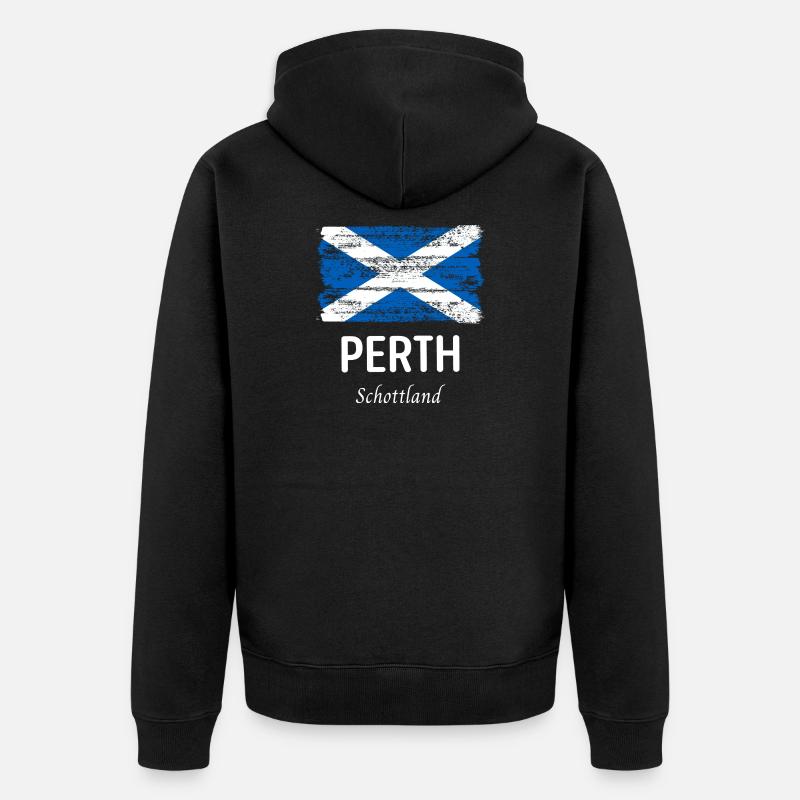 Perth - Veste à capuche bio Premium Unisexe - noir